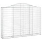 vidaXL Gabionen mit Hochbogen 12Stk. 200x30x140/160cm Verzinktes Eisen vidaXL Gabionen mit Hochbogen 12Stk. 200x30x140/160cm Verzinktes Eisen