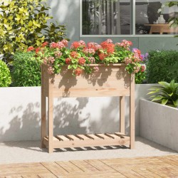 vidaXL Pflanzkübel mit Ablage 82,5x34,5x81 cm Massivholz Kiefer