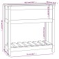 vidaXL Pflanzkübel mit Ablage 82,5x34,5x81 cm Massivholz Kiefer vidaXL Pflanzkübel mit Ablage 82,5x34,5x81 cm Massivholz Kiefer
