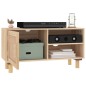 vidaXL TV-Schrank Braun 80x30x40 cm Massivholz Kiefer und Natur-Rattan vidaXL TV-Schrank Braun 80x30x40 cm Massivholz Kiefer und Natur-Rattan