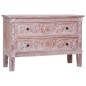 vidaXL Sideboard mit 2 Schubladen 90 x 30 x 60 cm Massivholz Mahagoni vidaXL Sideboard mit 2 Schubladen 90 x 30 x 60 cm Massivholz Mahagoni