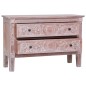 vidaXL Sideboard mit 2 Schubladen 90 x 30 x 60 cm Massivholz Mahagoni vidaXL Sideboard mit 2 Schubladen 90 x 30 x 60 cm Massivholz Mahagoni