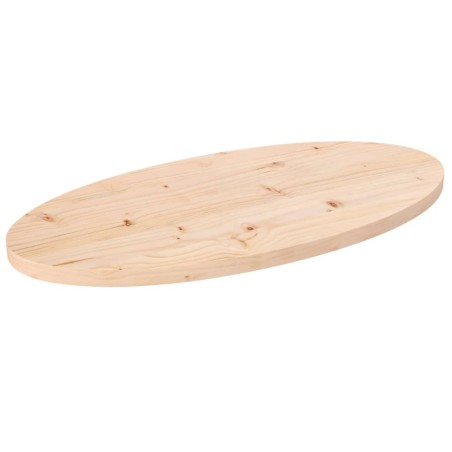 vidaXL Tischplatte 60x30x2,5 cm Massivholz Kiefer Oval