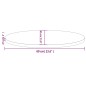vidaXL Tischplatte 60x30x2,5 cm Massivholz Kiefer Oval vidaXL Tischplatte 60x30x2,5 cm Massivholz Kiefer Oval