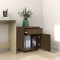 vidaXL Rollschrank Braun Eichen-Optik 45x38x54 cm Holzwerkstoff vidaXL Rollschrank Braun Eichen-Optik 45x38x54 cm Holzwerkstoff