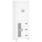 vidaXL Highboard Weiß 69,5x34x180 cm Holzwerkstoff vidaXL Highboard Weiß 69,5x34x180 cm Holzwerkstoff
