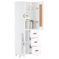 vidaXL Highboard Weiß 69,5x34x180 cm Holzwerkstoff vidaXL Highboard Weiß 69,5x34x180 cm Holzwerkstoff