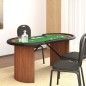 vidaXL Pokertisch Klappbar 10 Spieler mit Chipablage Grün 160x80x75 cm vidaXL Pokertisch Klappbar 10 Spieler mit Chipablage Grün 160x80x75 cm