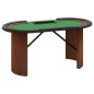 vidaXL Pokertisch Klappbar 10 Spieler mit Chipablage Grün 160x80x75 cm vidaXL Pokertisch Klappbar 10 Spieler mit Chipablage Grün 160x80x75 cm