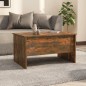 vidaXL Couchtisch Räuchereiche 80x50x42,5 cm Holzwerkstoff vidaXL Couchtisch Räuchereiche 80x50x42,5 cm Holzwerkstoff