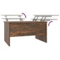 vidaXL Couchtisch Räuchereiche 80x50x42,5 cm Holzwerkstoff vidaXL Couchtisch Räuchereiche 80x50x42,5 cm Holzwerkstoff