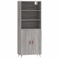 vidaXL Highboard Grau Sonoma 69,5x34x180 cm Holzwerkstoff vidaXL Highboard Grau Sonoma 69,5x34x180 cm Holzwerkstoff