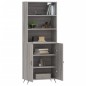 vidaXL Highboard Grau Sonoma 69,5x34x180 cm Holzwerkstoff vidaXL Highboard Grau Sonoma 69,5x34x180 cm Holzwerkstoff