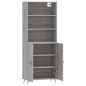 vidaXL Highboard Grau Sonoma 69,5x34x180 cm Holzwerkstoff vidaXL Highboard Grau Sonoma 69,5x34x180 cm Holzwerkstoff