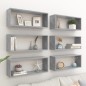 vidaXL Würfelregale 6 Stk. Betongrau 60x15x23 cm Holzwerkstoff vidaXL Würfelregale 6 Stk. Betongrau 60x15x23 cm Holzwerkstoff