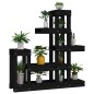 vidaXL Pflanzenständer Schwarz 92x25x97 cm Massivholz Kiefer vidaXL Pflanzenständer Schwarz 92x25x97 cm Massivholz Kiefer