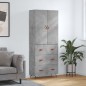 vidaXL Highboard Betongrau 69,5x34x180 cm Holzwerkstoff vidaXL Highboard Betongrau 69,5x34x180 cm Holzwerkstoff
