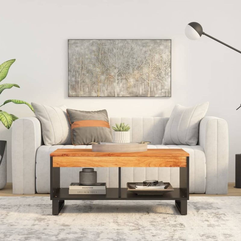 vidaXL Couchtisch 90x50x40 cm Massivholz Akazie vidaXL Couchtisch 90x50x40 cm Massivholz Akazie