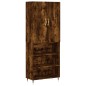 Highboard Räuchereiche 69,5x34x180 cm Holzwerkstoff Highboard Räuchereiche 69,5x34x180 cm Holzwerkstoff