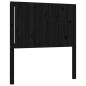 vidaXL Massivholzbett mit Kopfteil Schwarz 90x200 cm vidaXL Massivholzbett mit Kopfteil Schwarz 90x200 cm