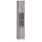 vidaXL 3-tlg. Badmöbel-Set Grau Sonoma Holzwerkstoff vidaXL 3-tlg. Badmöbel-Set Grau Sonoma Holzwerkstoff