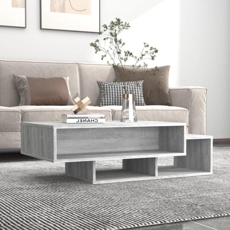 vidaXL Couchtisch Grau Sonoma 105x55x32 cm Holzwerkstoff vidaXL Couchtisch Grau Sonoma 105x55x32 cm Holzwerkstoff