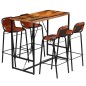 vidaXL Bar-Set 5-tlg. Altholz Massiv und echtes Ziegenleder vidaXL Bar-Set 5-tlg. Altholz Massiv und echtes Ziegenleder