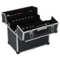 vidaXL Werkzeugkoffer 38x22,5x34 cm Schwarz Aluminum vidaXL Werkzeugkoffer 38x22,5x34 cm Schwarz Aluminum