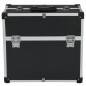 vidaXL Werkzeugkoffer 38x22,5x34 cm Schwarz Aluminum vidaXL Werkzeugkoffer 38x22,5x34 cm Schwarz Aluminum