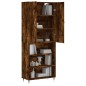 Highboard Räuchereiche 69,5x34x180 cm Holzwerkstoff Highboard Räuchereiche 69,5x34x180 cm Holzwerkstoff