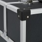 vidaXL Werkzeugkoffer 38x22,5x34 cm Schwarz Aluminum vidaXL Werkzeugkoffer 38x22,5x34 cm Schwarz Aluminum