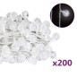 vidaXL Lichterkette Kugeln 20 m 200 LED Kaltweiß 8 Funktionen vidaXL Lichterkette Kugeln 20 m 200 LED Kaltweiß 8 Funktionen