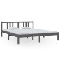 vidaXL Massivholzbett Grau 160x200 cm vidaXL Massivholzbett Grau 160x200 cm