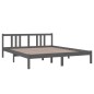 vidaXL Massivholzbett Grau 160x200 cm vidaXL Massivholzbett Grau 160x200 cm