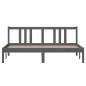 vidaXL Massivholzbett Grau 160x200 cm vidaXL Massivholzbett Grau 160x200 cm