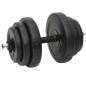 vidaXL Langhantel und Kurzhantel mit Gewichten 60 kg vidaXL Langhantel und Kurzhantel mit Gewichten 60 kg