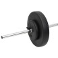 vidaXL Langhantel und Kurzhantel mit Gewichten 60 kg vidaXL Langhantel und Kurzhantel mit Gewichten 60 kg