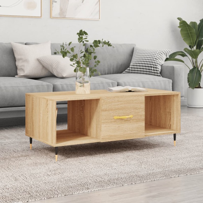 vidaXL Couchtisch Sonoma-Eiche 102x50x40 cm Holzwerkstoff vidaXL Couchtisch Sonoma-Eiche 102x50x40 cm Holzwerkstoff