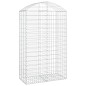 vidaXL Gabione mit Hochbogen 100x50x160/180 cm Verzinktes Eisen vidaXL Gabione mit Hochbogen 100x50x160/180 cm Verzinktes Eisen