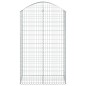 vidaXL Gabione mit Hochbogen 100x50x160/180 cm Verzinktes Eisen vidaXL Gabione mit Hochbogen 100x50x160/180 cm Verzinktes Eisen