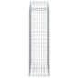 vidaXL Gabione mit Hochbogen 100x50x160/180 cm Verzinktes Eisen vidaXL Gabione mit Hochbogen 100x50x160/180 cm Verzinktes Eisen