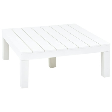 vidaXL Gartentisch Weiß 78 x 78 x 31 cm Kunststoff