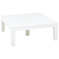 vidaXL Gartentisch Weiß 78 x 78 x 31 cm Kunststoff