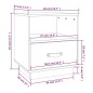 vidaXL Nachttische 2 Stk. 40x34x45 cm Massivholz Kiefer vidaXL Nachttische 2 Stk. 40x34x45 cm Massivholz Kiefer