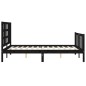 vidaXL Massivholzbett mit Kopfteil Schwarz 140x200 cm vidaXL Massivholzbett mit Kopfteil Schwarz 140x200 cm