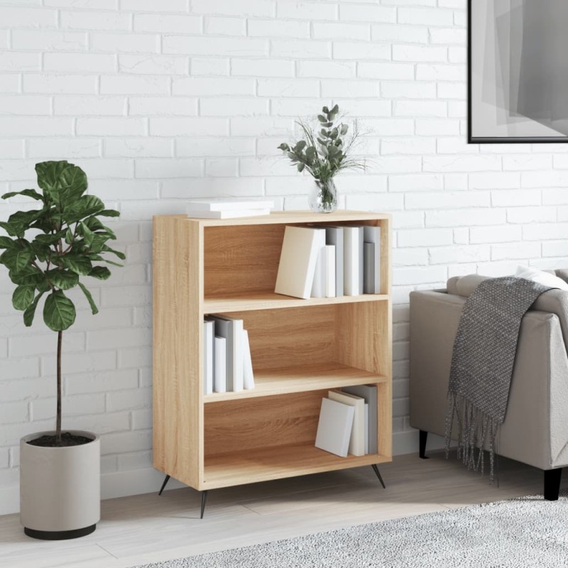 vidaXL Bücherregal Sonoma-Eiche 69,5x32,5x90 cm Holzwerkstoff vidaXL Bücherregal Sonoma-Eiche 69,5x32,5x90 cm Holzwerkstoff