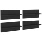 vidaXL Wandregale 4 Stk. Schwarz 40x11,5x18 cm Holzwerkstoff vidaXL Wandregale 4 Stk. Schwarz 40x11,5x18 cm Holzwerkstoff