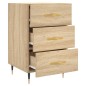 vidaXL Nachttisch Sonoma-Eiche 40x40x66 cm Holzwerkstoff vidaXL Nachttisch Sonoma-Eiche 40x40x66 cm Holzwerkstoff