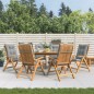 vidaXL Gartenstühle mit Kissen 6 Stk. Massivholz Teak vidaXL Gartenstühle mit Kissen 6 Stk. Massivholz Teak