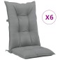 vidaXL Gartenstühle mit Kissen 6 Stk. Massivholz Teak vidaXL Gartenstühle mit Kissen 6 Stk. Massivholz Teak